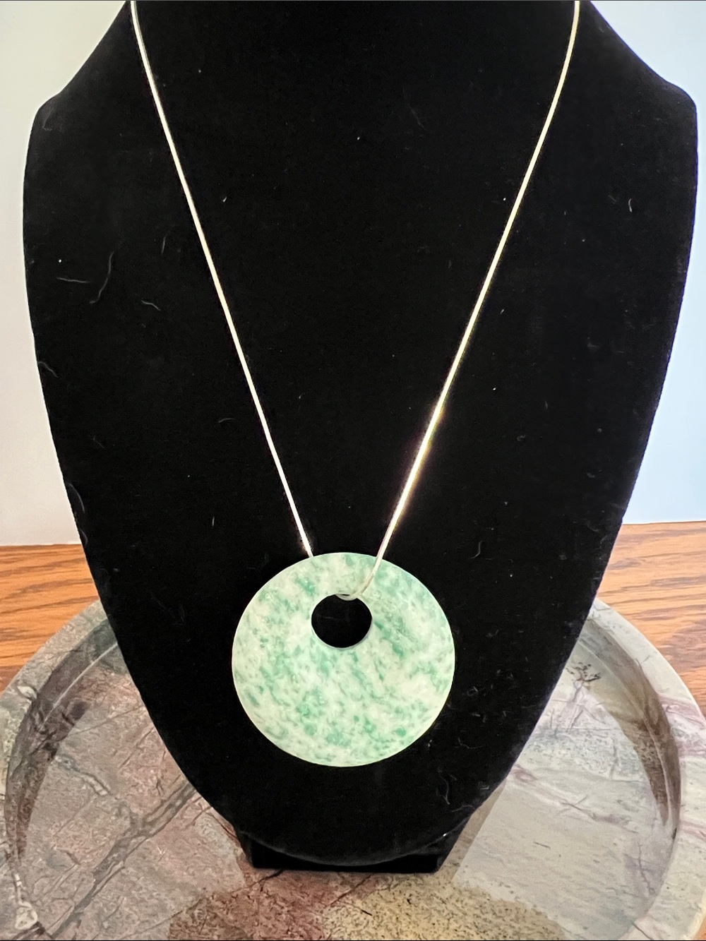 Moss agate pendant